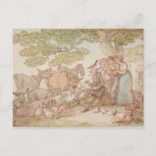 Carte Postale Dr Syntax esquisse après la nature