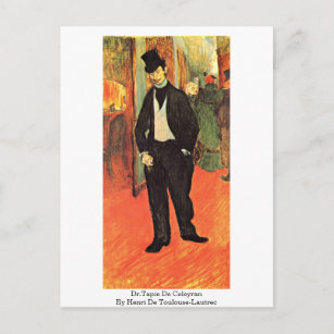 Carte Postale Dr Tapie De Celeyran Par Henri De Toulouse-Lautrec