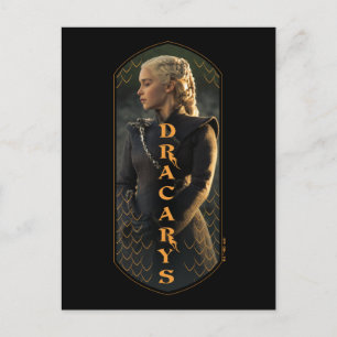 Carte Postale "Dracarys" Daenerys Targaryen Graphic
