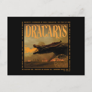 Carte Postale "Dracarys" Drogon Breathing Fire Graphic