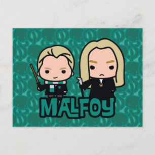 Carte Postale Draco et Lucius Malfoy personnage art