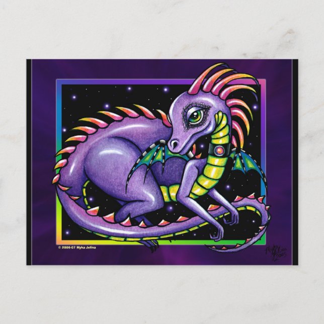 Carte postale "Draco" Rainbow Dragon (Devant)