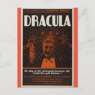 Carte Postale Dracula - Film Vintage