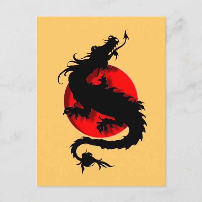 Carte Postale dragon (Devant)
