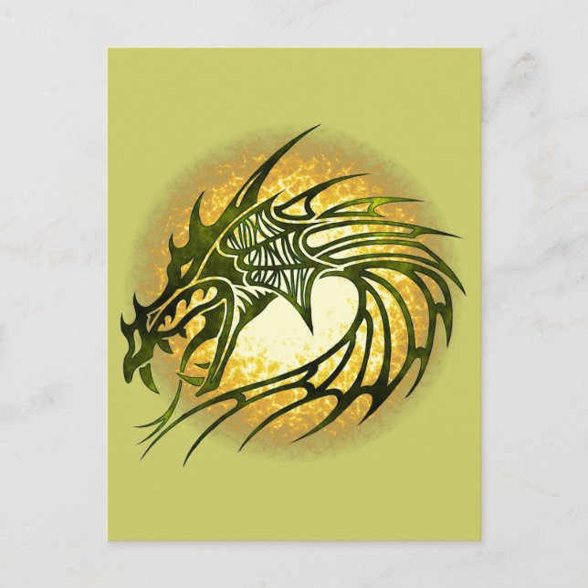 CARTE POSTALE DRAGON (Devant)