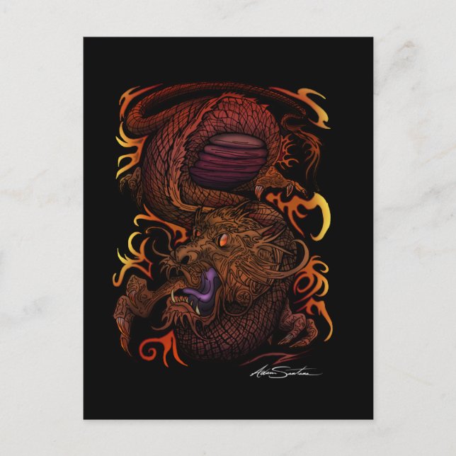 Carte Postale Dragon (Devant)