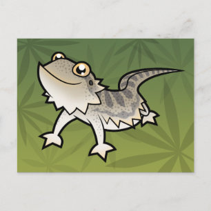 Carte Postale Dragon à poils de dessin animé / Dragon de Rankin