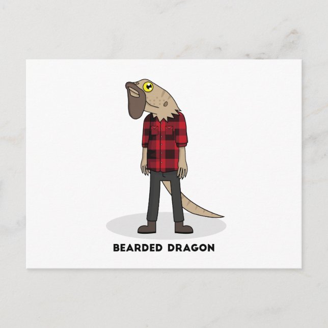 Carte Postale Dragon à tête (Devant)