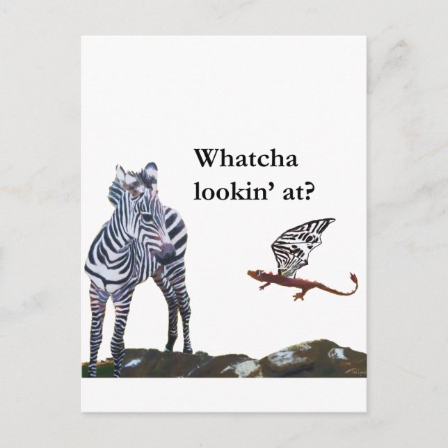 Carte Postale Dragon and Zebra (Devant)