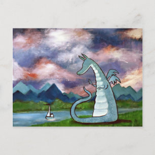 Carte postale Dragon Art Sympa Whimsical