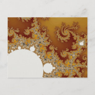 Carte Postale Dragon blanc - Art fractal