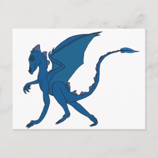 Carte postale Dragon Bleu par IDC