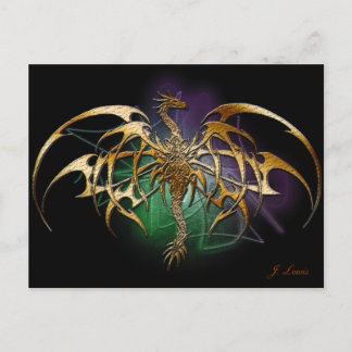 Carte Postale Dragon bronzé