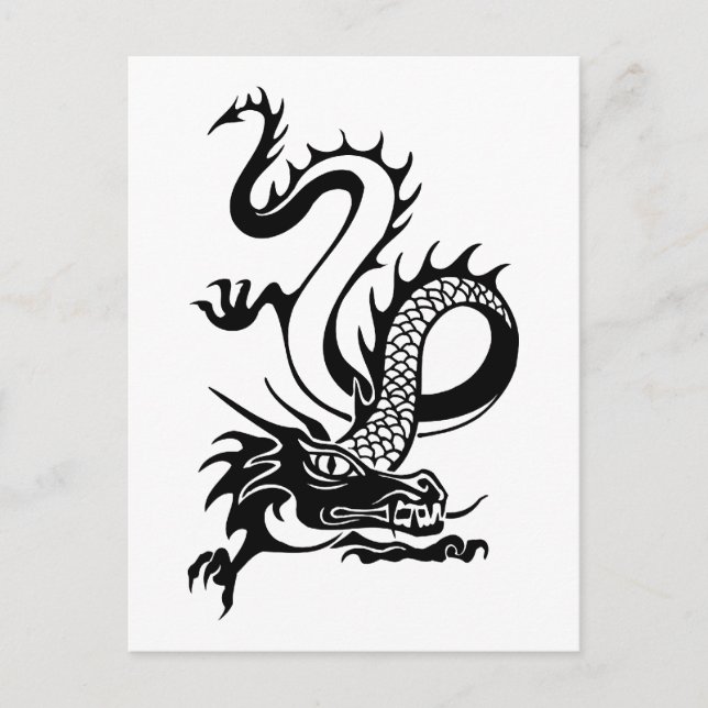 Carte Postale Dragon chinois (13) (Devant)