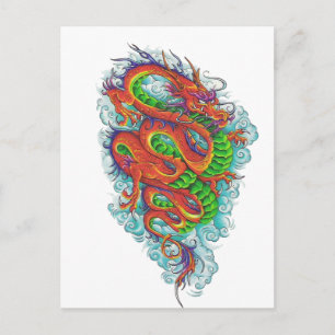 Carte Postale Dragon chinois 2