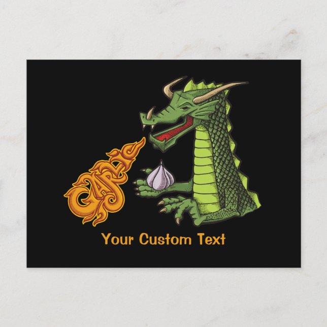Carte Postale Dragon d'ail (Devant)