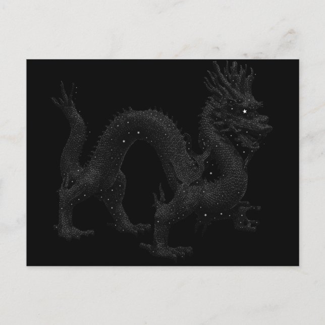 Carte Postale Dragon dans les étoiles (Devant)