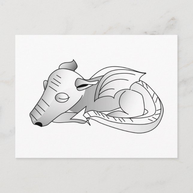 Carte Postale Dragon de bébé dégradant (Devant)