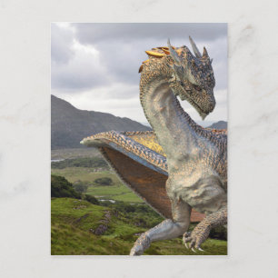 Carte Postale Dragon de bronze Imaginaire magique