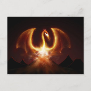 Carte Postale Dragon de feu