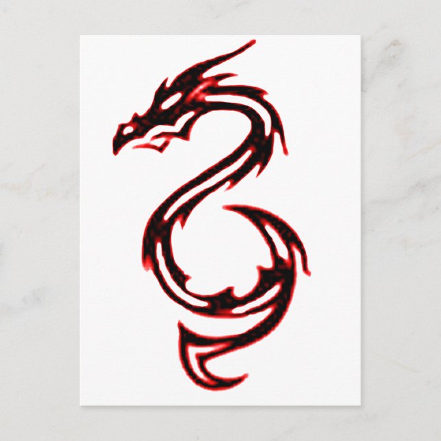 Carte Postale Dragon de feu (Devant)