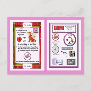 Carte Postale Dragon de table périodique - Lutetium