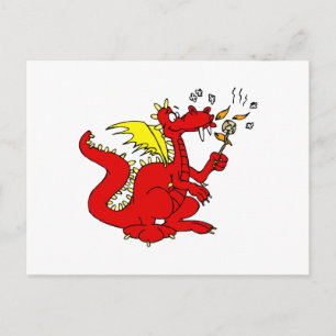 Carte Postale Dragon de Toast de Marshmallow