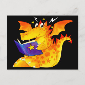 Carte Postale Dragon d'Halloween drôle pour enfant
