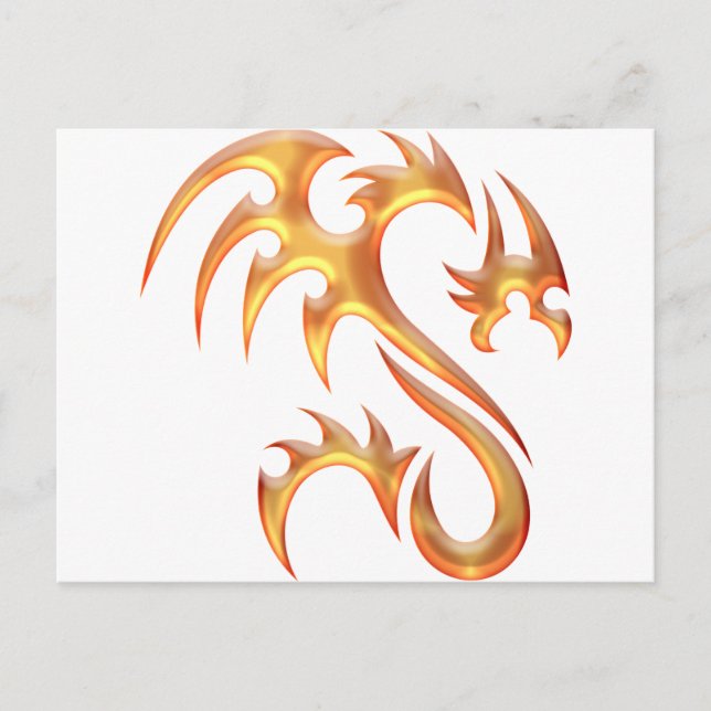 Carte Postale Dragon d'or (Devant)