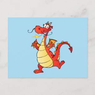 Carte Postale Dragon Drôle Heureux