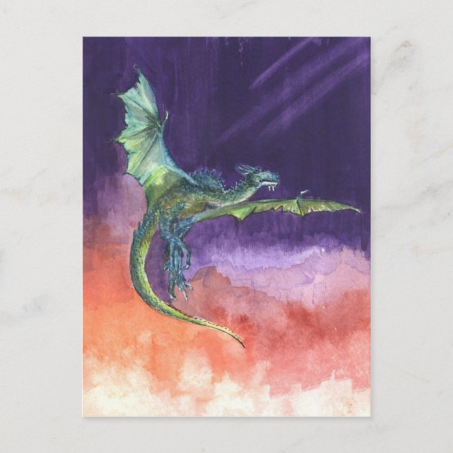 Carte postale Dragon en plein essor (Devant)