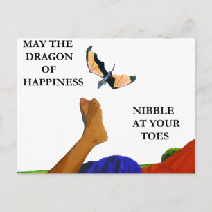 Carte Postale Dragon et orteils