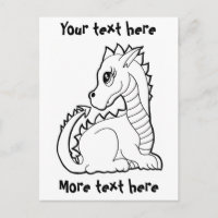 Dragon Kawaii Colorable