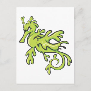 Carte Postale Dragon marin lourd et feuillu