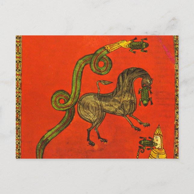 Carte Postale Dragon médiéval (Devant)