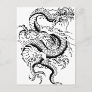 Carte Postale Dragon oriental