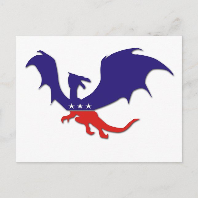 Carte postale Dragon Patriotique (Devant)