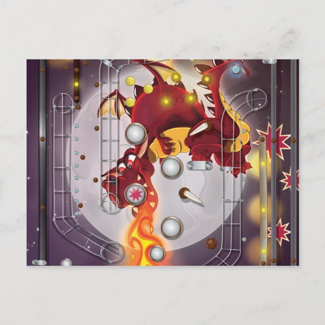 Carte Postale Dragon Pinball (Devant)