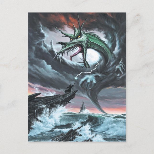 Carte postale Dragon Storm (Devant)