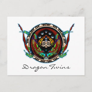 Carte Postale Dragon Twins