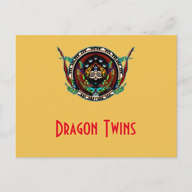 Carte Postale Dragon Twins (Devant)