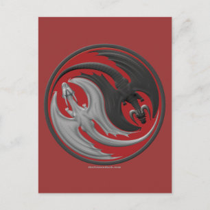 Carte Postale Dragon Yin-Yang