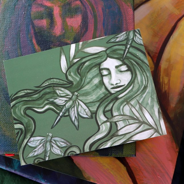 Carte Postale Dragonfly Goddess Art Dragonlies (Créateur téléchargé)