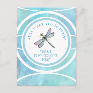 Carte Postale Dragonfly Thinking of You