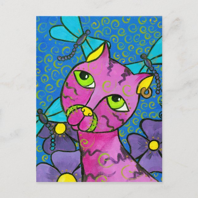 Carte Postale DragonflyCat (Devant)