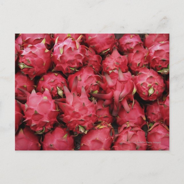 Carte Postale Dragonfruit rose empilé ensemble (Devant)
