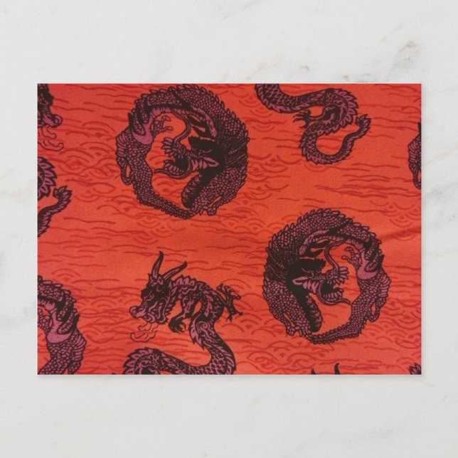 Carte Postale Dragons chinois (Devant)