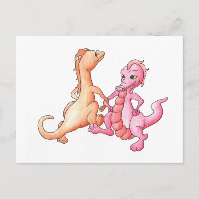 Carte Postale Dragons dansants (Devant)