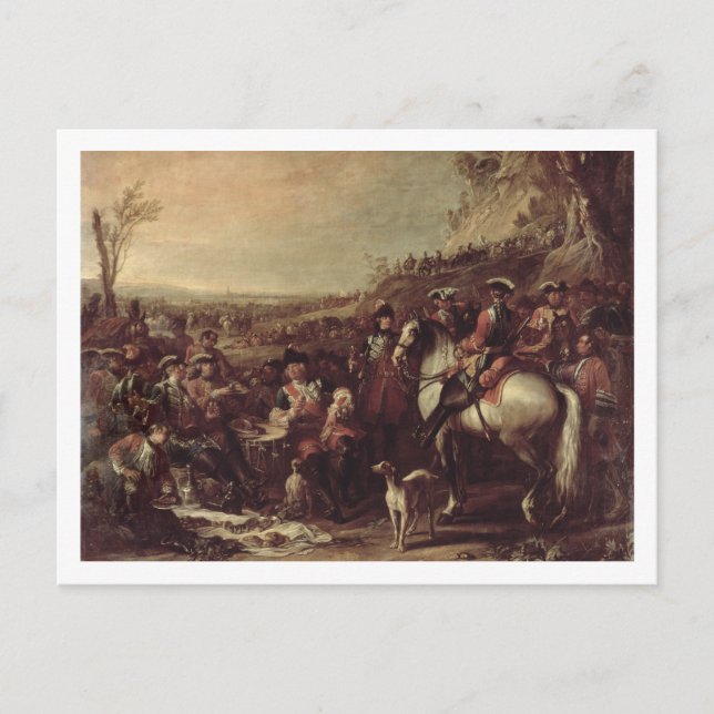 Carte Postale Dragons montés de la maison du roi, 1737 (oi (Devant)