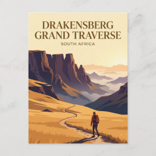 Carte Postale Drakensberg Grand Traverse Afrique du Sud